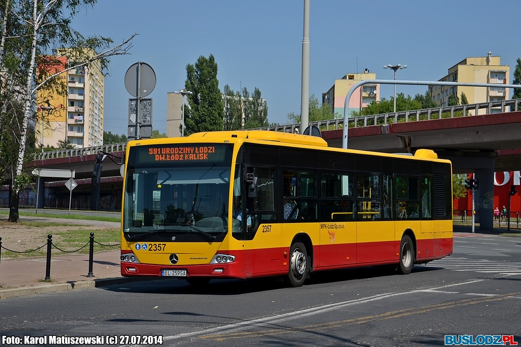 Linia autobusowa na 591. urodziny Łodzi