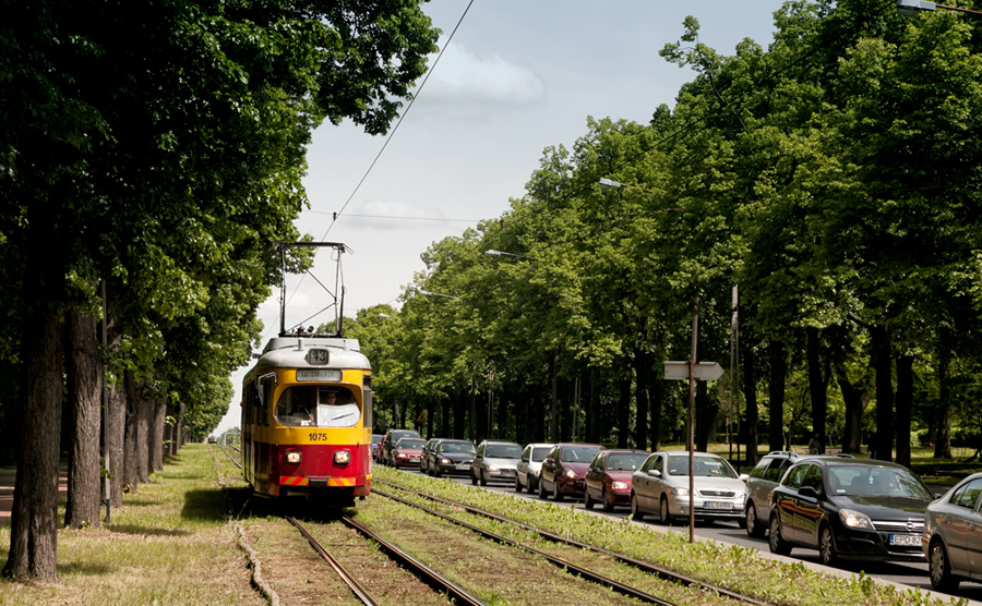 Jazda po Łodzi - tramwaj vs samochód