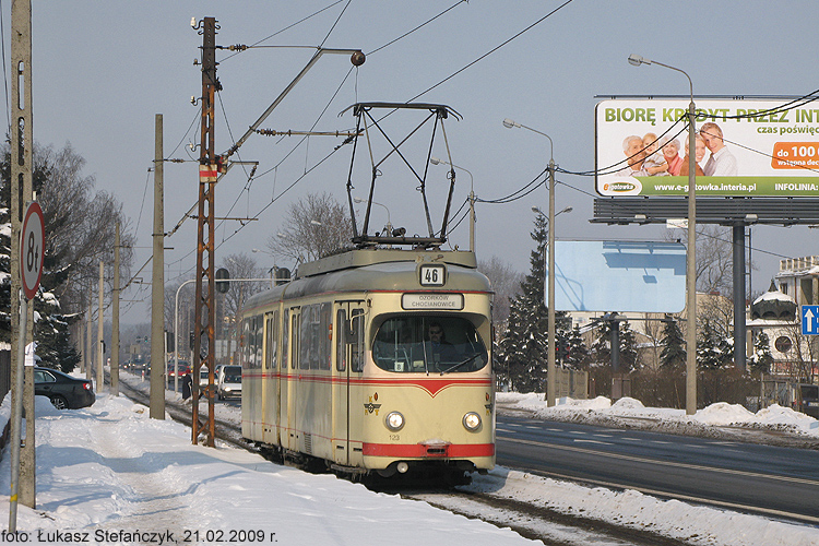 21.02.2009 r. GT6 na linii ozorkowskiej