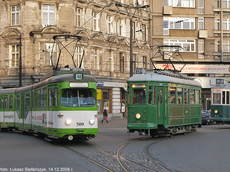 14.12.2008 r. W Łodzi tramwaje są zielone