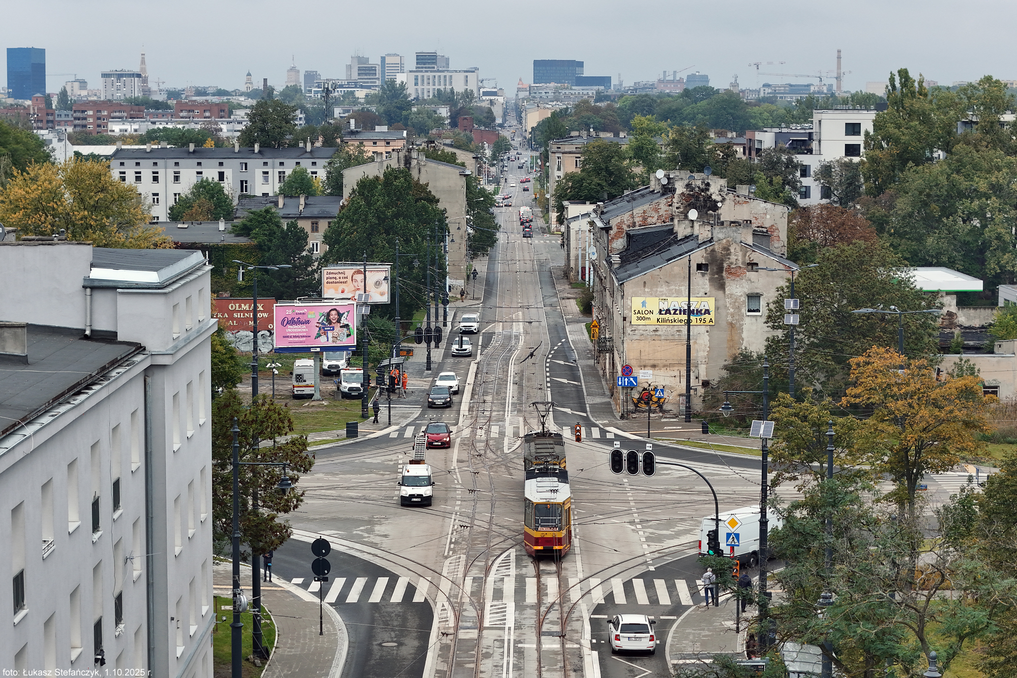Otwarcie ruchu tramwajowego w osi północ-południe przez skrzyżowanie Przybyszewskiego/Kilińskiego /02