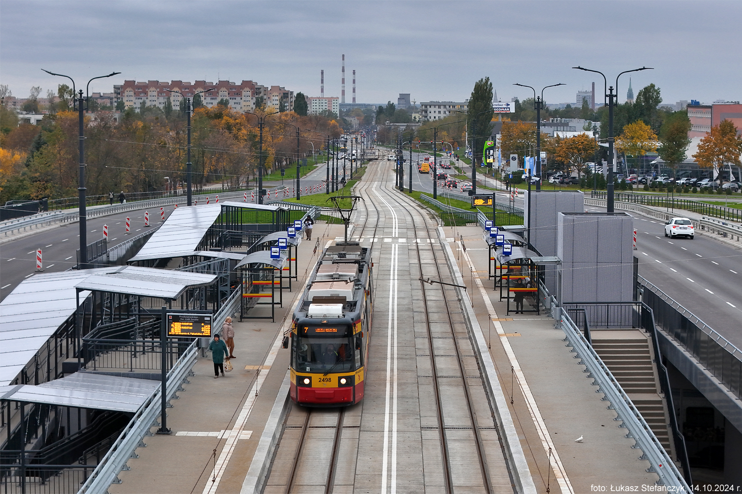 W dniu oddania nowego wiaduktu tramwajowego w ul. Przybyszewskiego