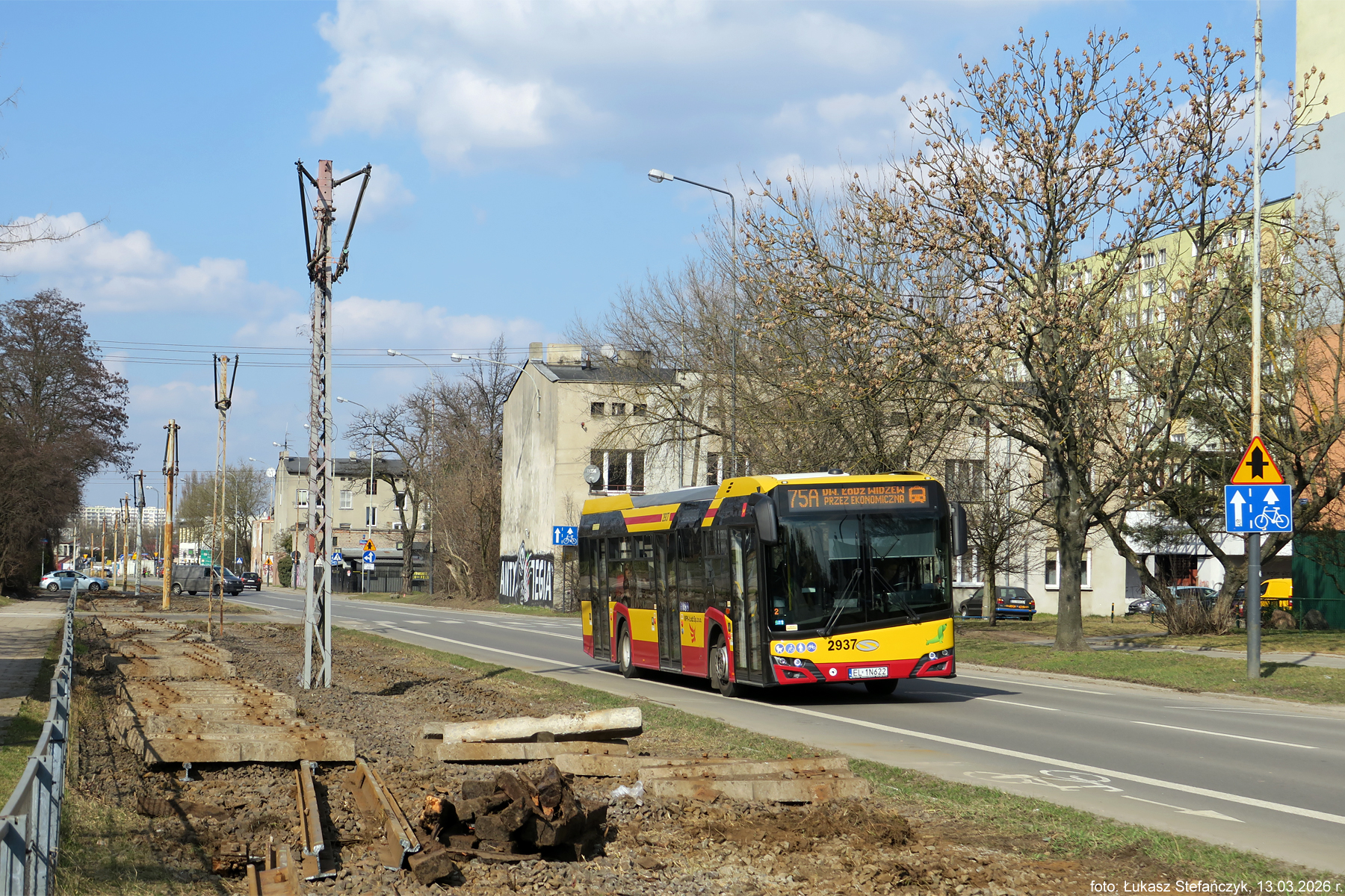 Rozbiórka torowiska w ul. Kilińskiego