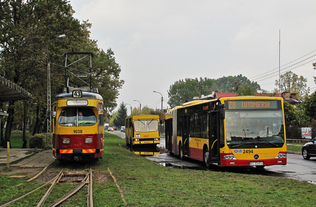 Nie ma pojazdów z numerami: 1038, 2494 i 2807