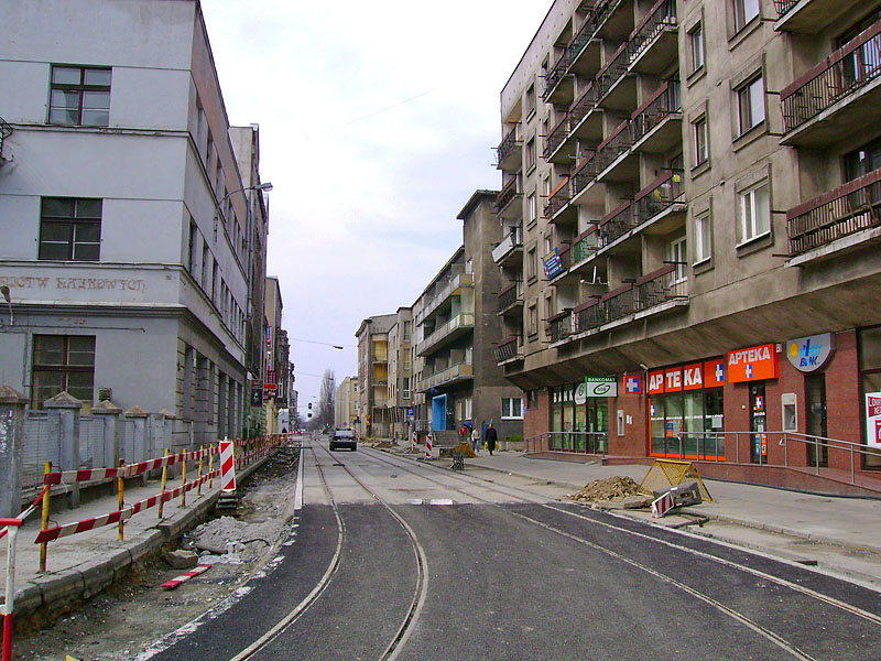 Torowisko na ulicy Żwirki
