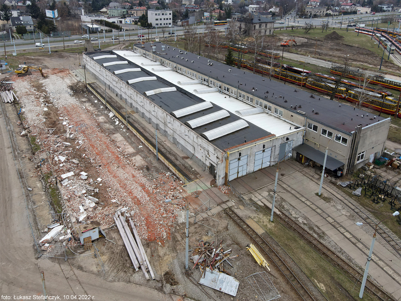 Zajezdnia Chocianowice w modernizacji / 10.04.2022 II