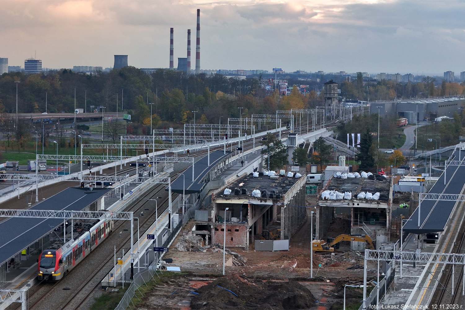 Przebudowa dworca Łódź Kaliska: 12.11.2023 r.