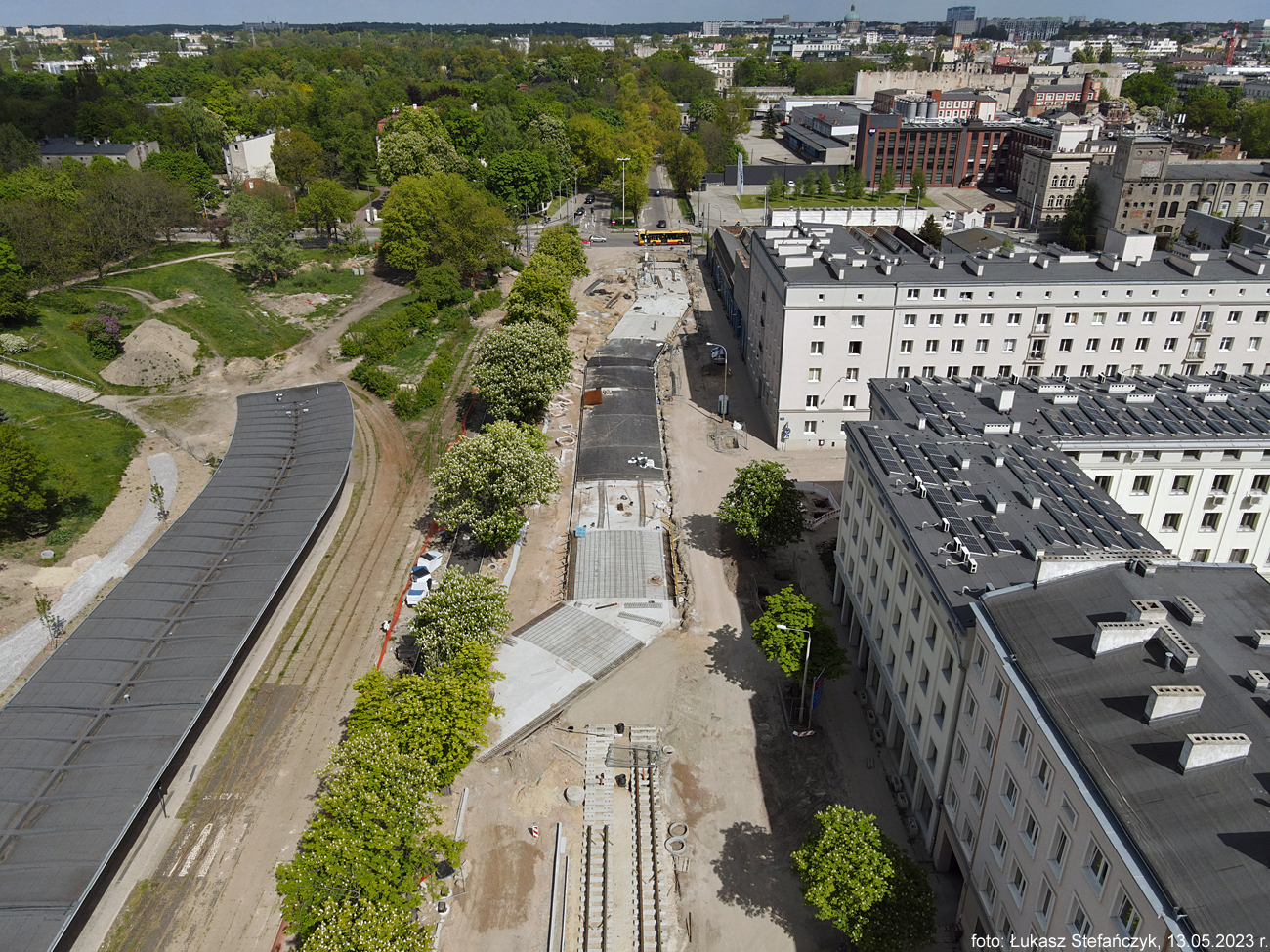 Ostatni etap betonowania kanału rzeki Łódki