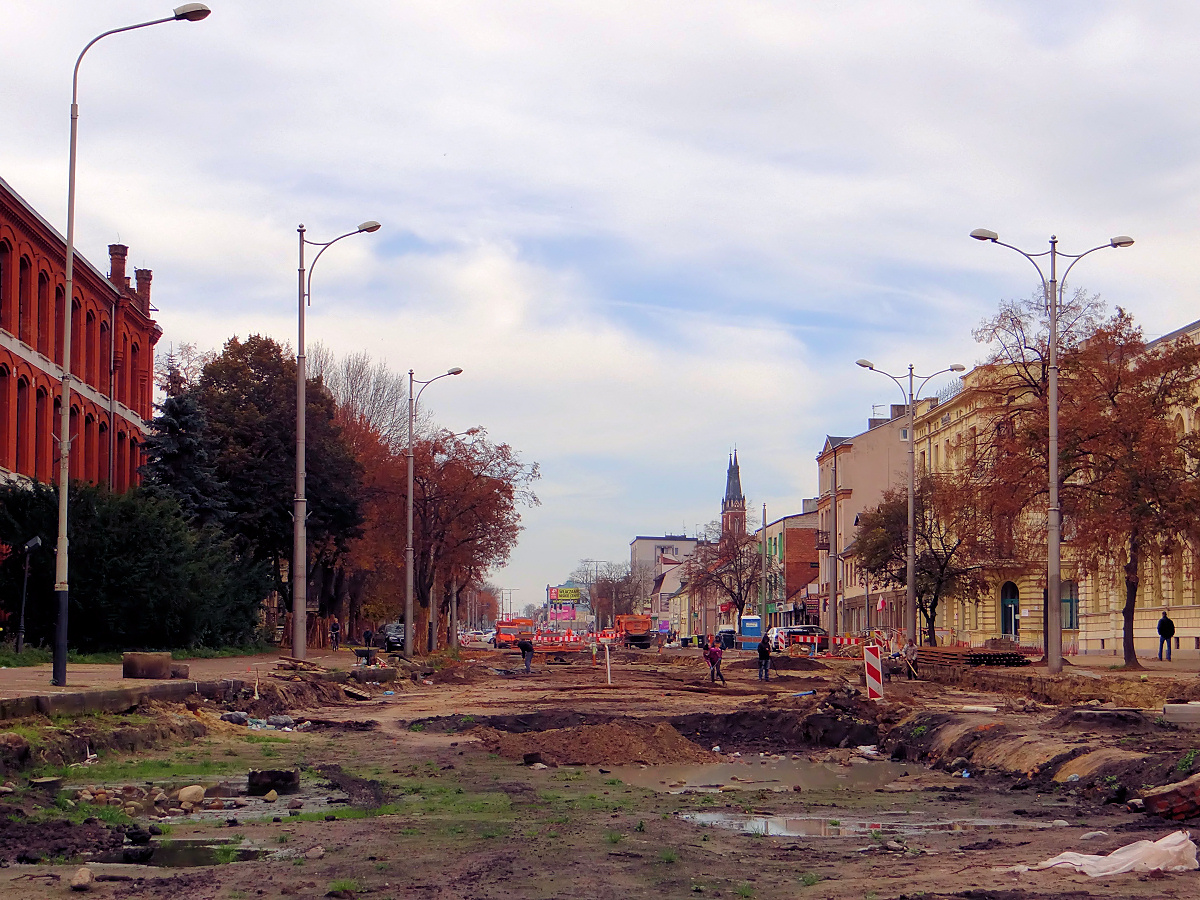 Remont ulicy Zamkowej w Pabianicach