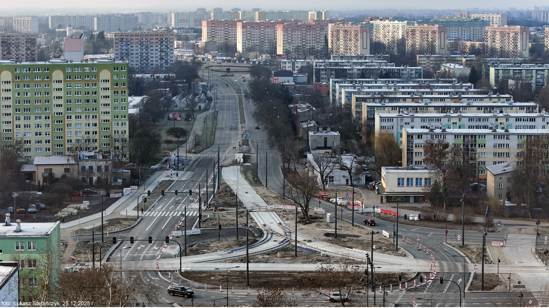 Początek nowej trasy tramwajowej w ul. Broniewskiego