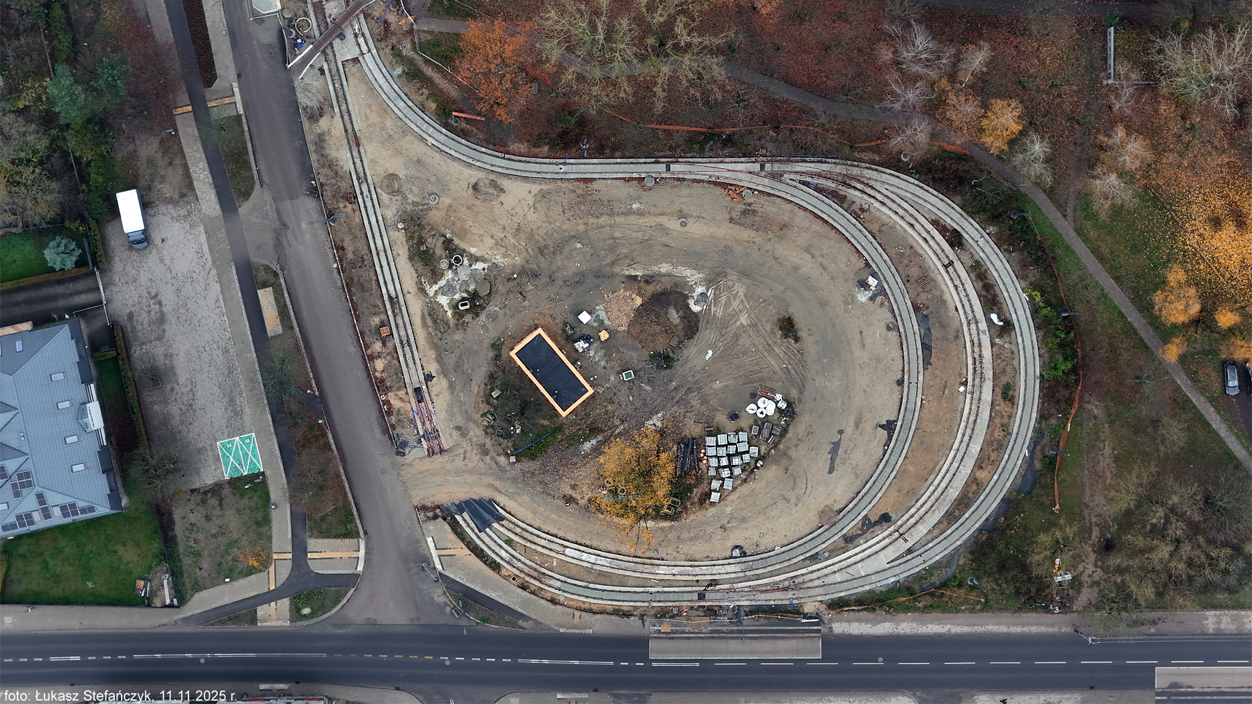 Krańcówka Dąbrowa-Śląska - układ torowy kompletny