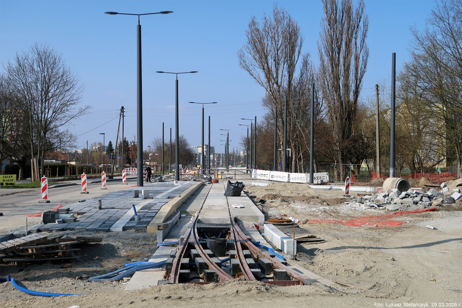 Nowa krańcówka Dąbrowa-Śląska - wjazd