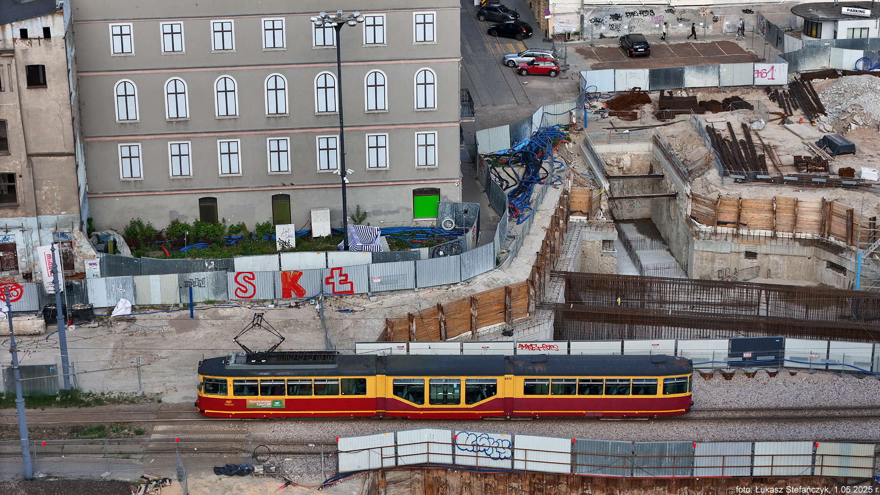 Start zerówki 2025 - 4512 (przez plac budowy)