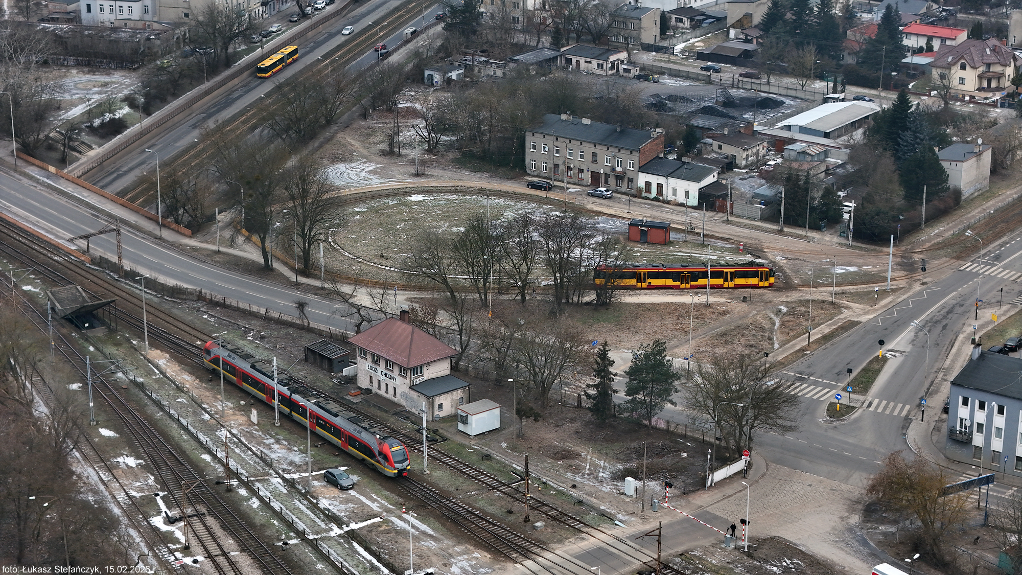 Krańcówka Dworzec Łódź Chojny w ostatnim miesiącu funkcjonowania
